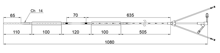 Catheter with esophageal and gastric pressure sensors